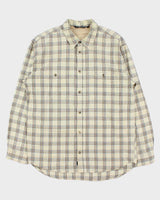 Vintage 1990s Quiksilver Plaid Long Sleeve Shirt - L