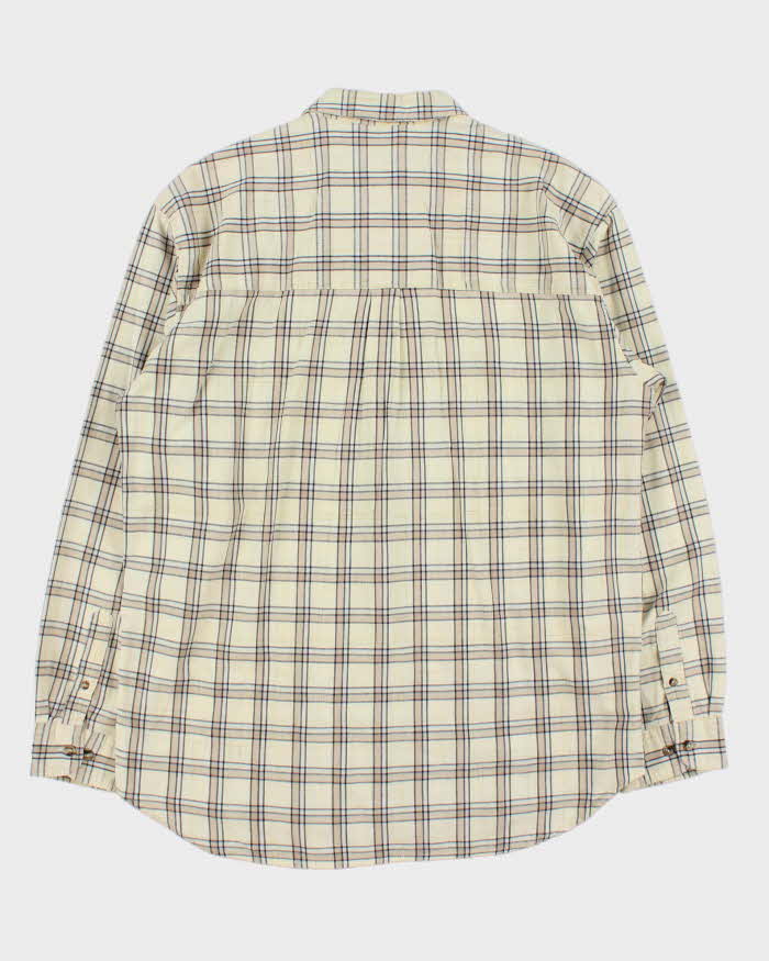 Vintage 1990s Quiksilver Plaid Long Sleeve Shirt - L