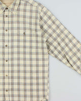 Vintage 1990s Quiksilver Plaid Long Sleeve Shirt - L