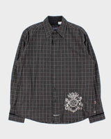 Vintage Y2K 00s English Laundry Christopher Wicks Hand Sewn Check Long Sleeve Shirt - XL