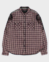 Vintage Y2K 00s Guess Embroidered Tartan Long Sleeve Shirt - XL