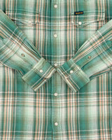 Vintage Texwood Apple Heavyweight Plaid Western Pearl Snap Button Long Sleeve Flannel Shirt - L