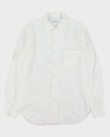 Vintage Y2K 00s Aster Italy Textured Striped Long Sleeve Shirt - XL