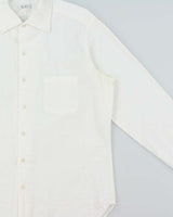 Vintage Y2K 00s Aster Italy Textured Striped Long Sleeve Shirt - XL