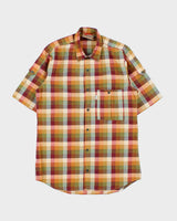 Deadstock 1980s Levi's White Tab Check Short Sleeve Shirt - M