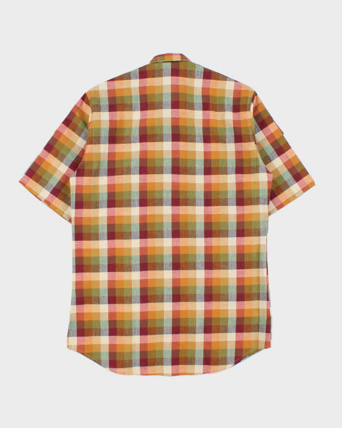 Deadstock 1980s Levi's White Tab Check Short Sleeve Shirt - M