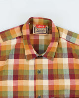 Deadstock 1980s Levi's White Tab Check Short Sleeve Shirt - M