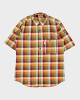 Deadstock 1980s Levi's White Tab Check Short Sleeve Shirt - L