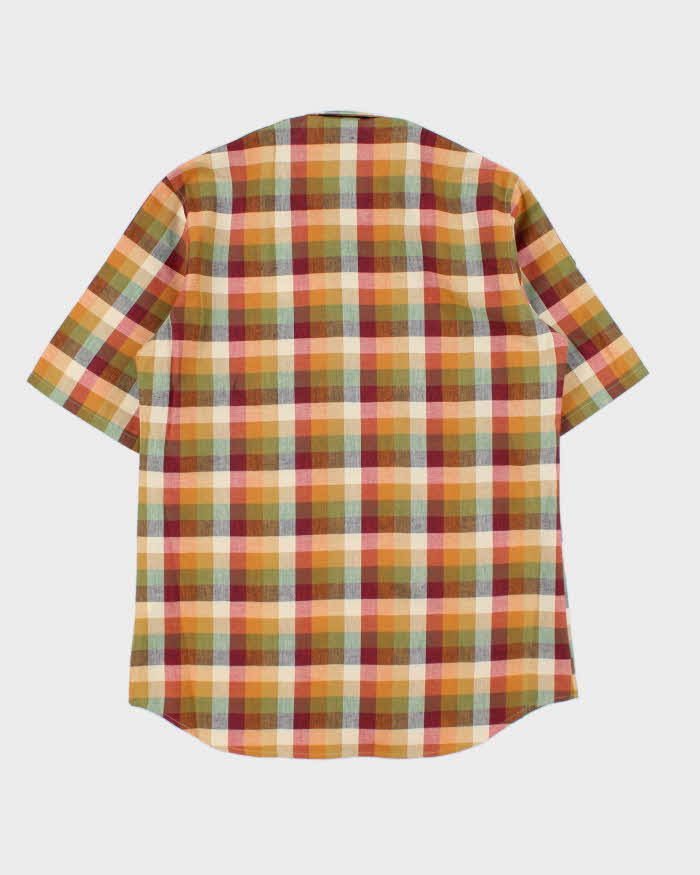 Deadstock 1980s Levi's White Tab Check Short Sleeve Shirt - L