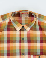 Deadstock 1980s Levi's White Tab Check Short Sleeve Shirt - L