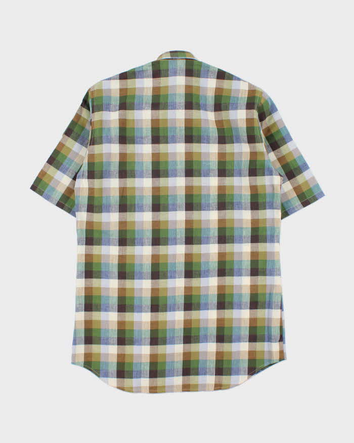 Deadstock 1980s Levi's White Tab Check Short Sleeve Shirt - M
