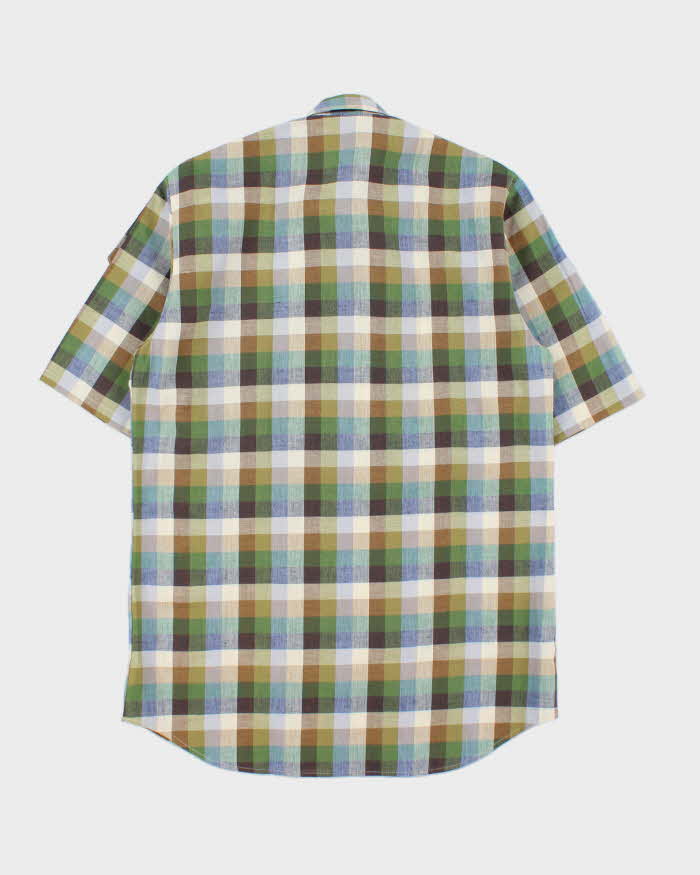 Deadstock 1980s Levi's White Tab Check Short Sleeve Shirt - L