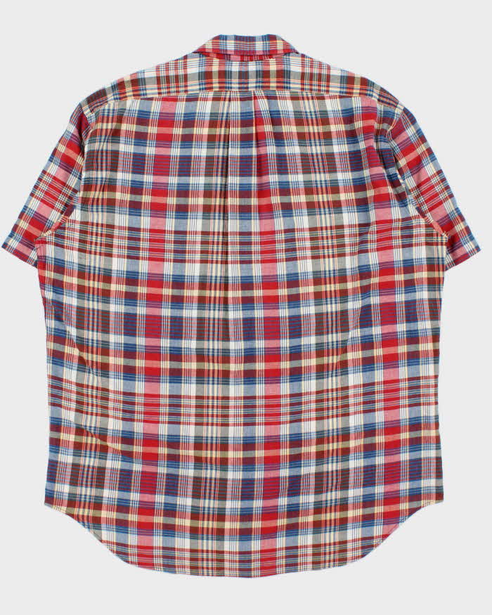 Vintage 1990s Ralph Lauren Checked Short Sleeve Shirt - XL