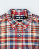 Vintage 1990s Ralph Lauren Checked Short Sleeve Shirt - XL