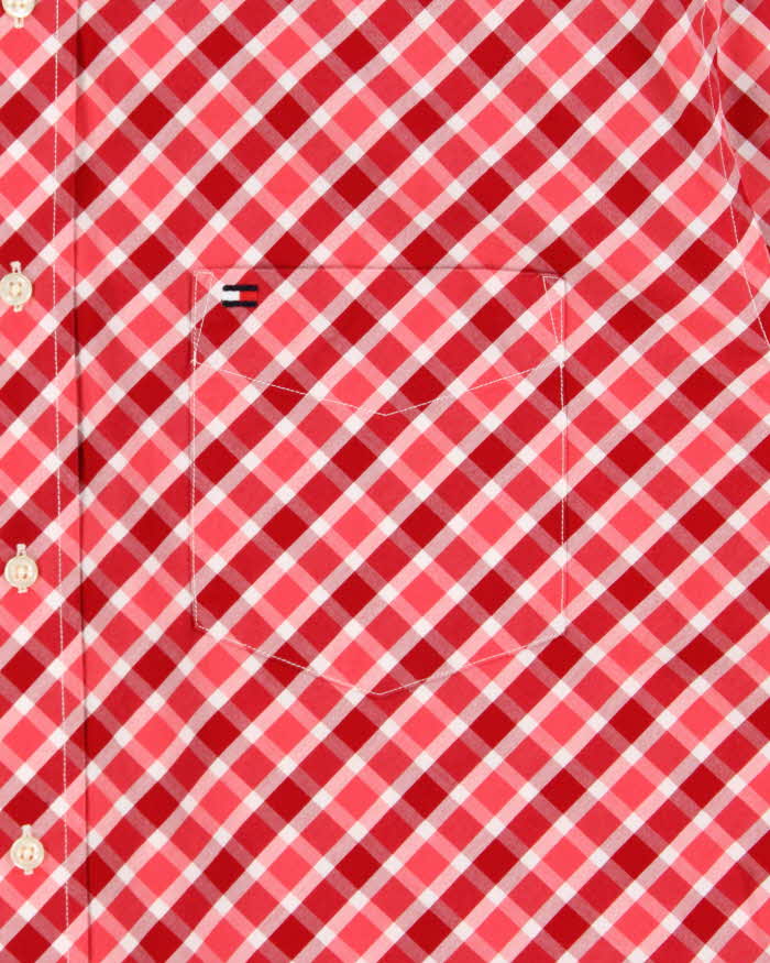 Vintage 1990s Tommy Hilfiger Checked Short Sleeve Shirt - L