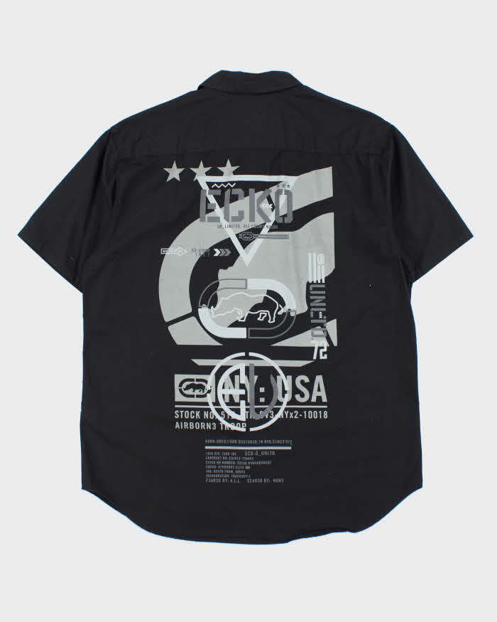 Vintage Y2k 00s Ecko Unltd Short Sleeve Shirt - L