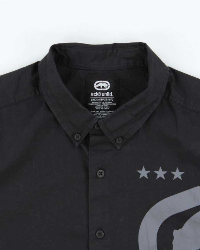 Vintage Y2k 00s Ecko Unltd Short Sleeve Shirt - L
