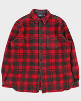 Vintage Y2K 00s Polo Ralph Lauren Heavyweight Plaid Long Sleeve Flannel Shirt - XXL