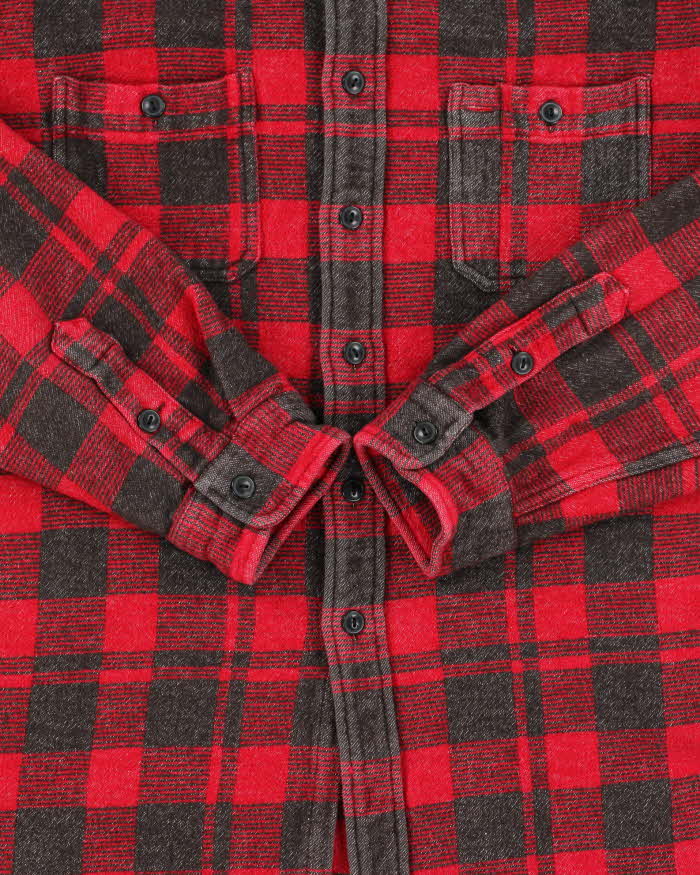 Vintage Y2K 00s Polo Ralph Lauren Heavyweight Plaid Long Sleeve Flannel Shirt - XXL