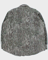 Vintage 1980s Cabela's Heavyweight Realtree Camo Long Sleeve Shirt - XXL