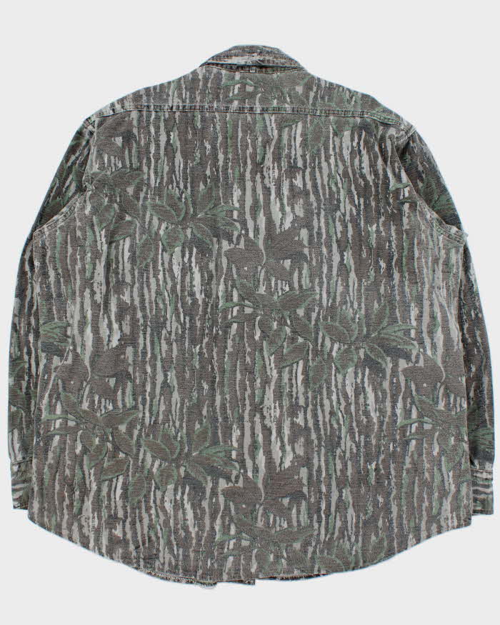 Vintage 1980s Cabela's Heavyweight Realtree Camo Long Sleeve Shirt - XXL