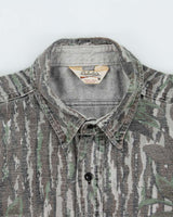 Vintage 1980s Cabela's Heavyweight Realtree Camo Long Sleeve Shirt - XXL