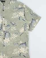 Vintage Y2K 00s Izod Pure Silk Floral Short Sleeve Shirt - XL