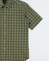 Vintage Y2K 00s Tommy Hilfiger Window Pane Check Short Sleeve Shirt - M