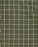 Vintage Y2K 00s Tommy Hilfiger Window Pane Check Short Sleeve Shirt - M