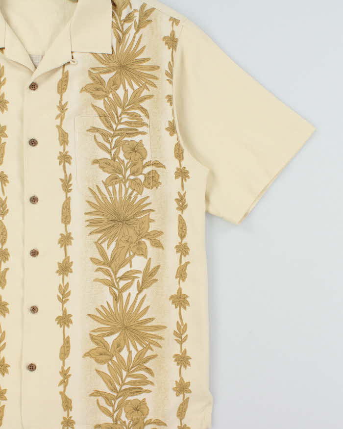 Vintage Y2K 00s Tommy Bahama Silk Floral Short Sleeve Hawaiian Shirt - L