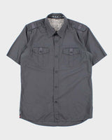 Vintage Y2K 00s Quiksilver Short Sleeve Utility Shirt - L