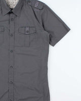 Vintage Y2K 00s Quiksilver Short Sleeve Utility Shirt - L