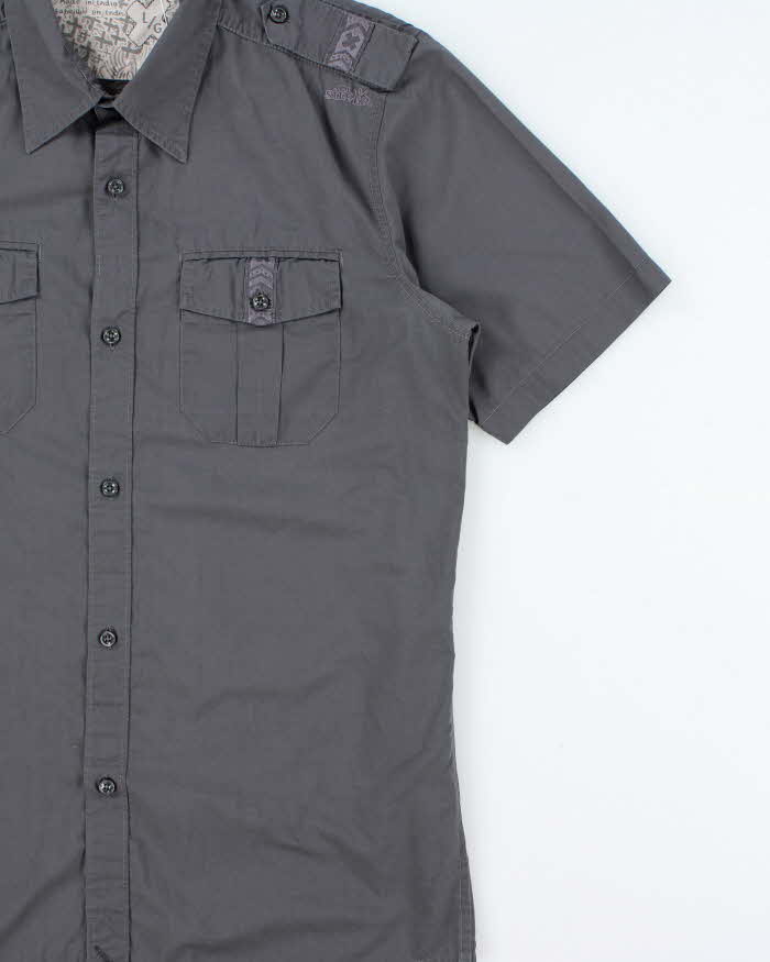 Vintage Y2K 00s Quiksilver Short Sleeve Utility Shirt - L
