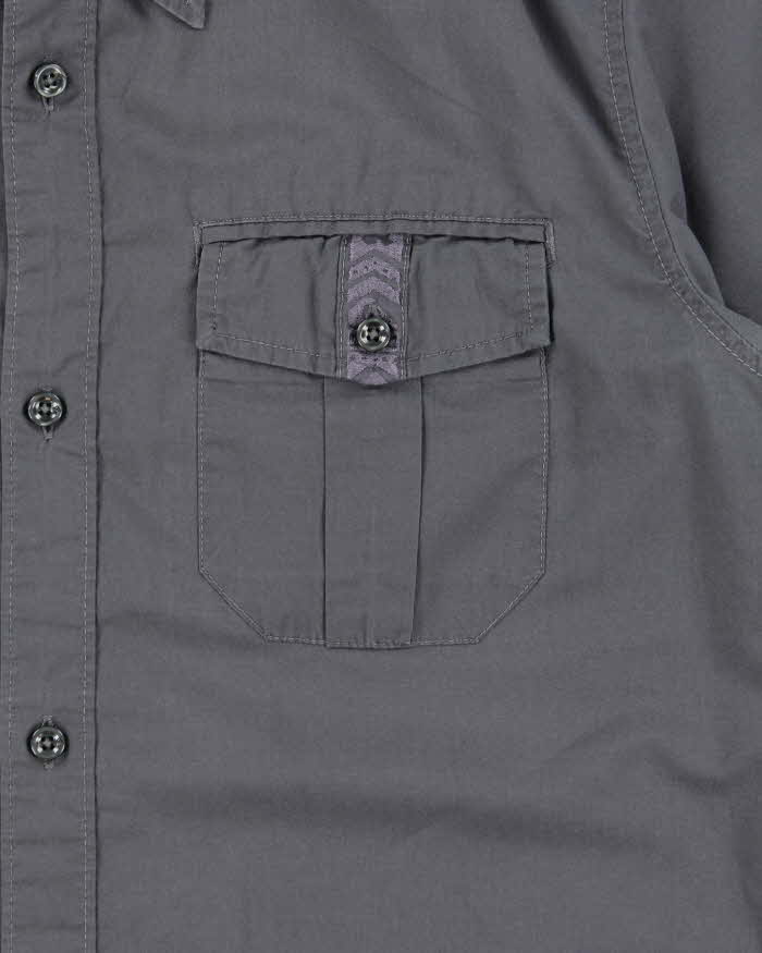 Vintage Y2K 00s Quiksilver Short Sleeve Utility Shirt - L