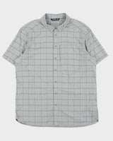 Vintage Arc'teryx 'Reil' Window Pane Check Short Sleeve Technical Shirt - XL