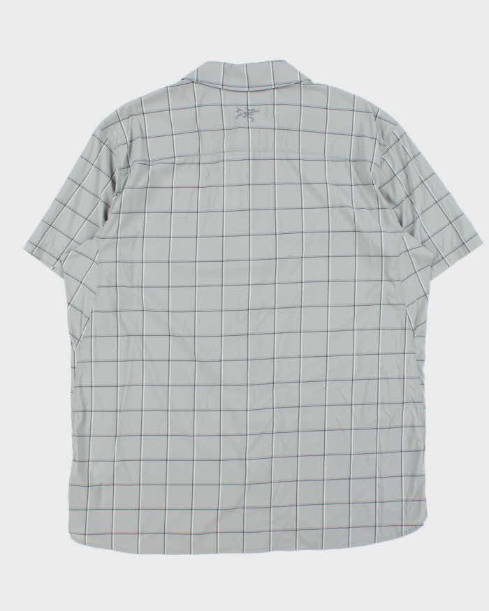 Vintage Arc'teryx 'Reil' Window Pane Check Short Sleeve Technical Shirt - XL