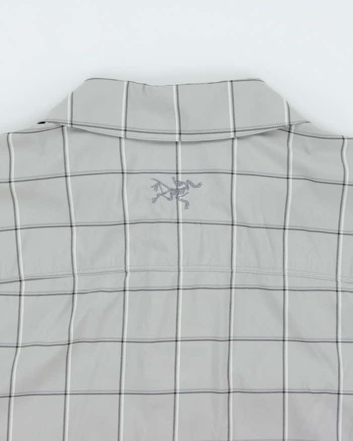 Vintage Arc'teryx 'Reil' Window Pane Check Short Sleeve Technical Shirt - XL