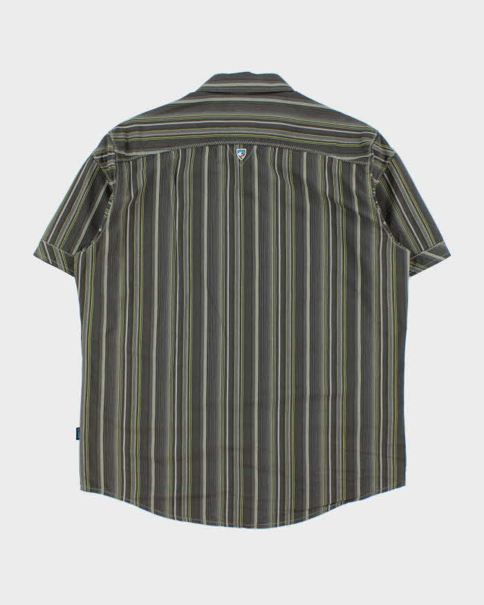 Vintage Y2K 00s Kuhl Suncel Striped Short Sleeve Shirt - M