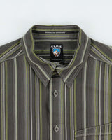 Vintage Y2K 00s Kuhl Suncel Striped Short Sleeve Shirt - M