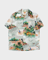 Vintage 1970s Royal Islander Dagger Clollared Short Sleeve Hawaiian Shirt - M