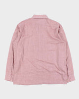 Vintage 1970s Sears Kings Road Perma-Prest Long Sleeve Check Shirt - M