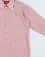 Vintage 1970s Sears Kings Road Perma-Prest Long Sleeve Check Shirt - M