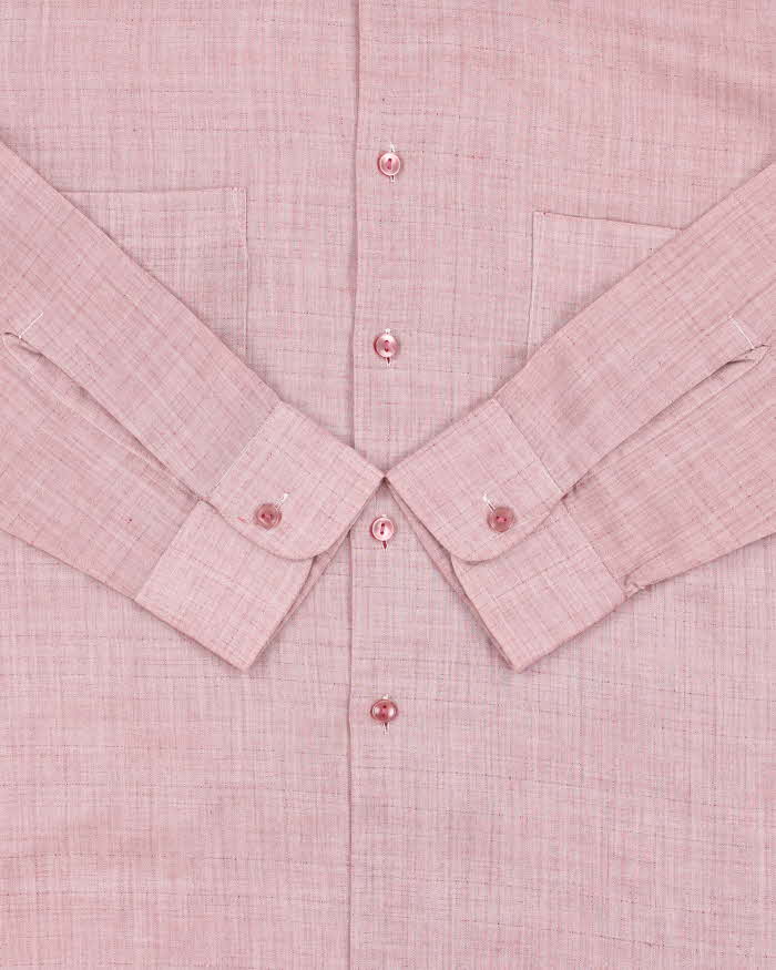 Vintage 1970s Sears Kings Road Perma-Prest Long Sleeve Check Shirt - M
