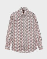 Vintage 1970s Shunkwong Patterned Long Sleeve Shirt - S