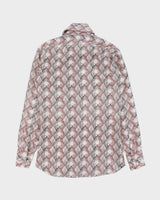 Vintage 1970s Shunkwong Patterned Long Sleeve Shirt - S