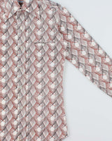 Vintage 1970s Shunkwong Patterned Long Sleeve Shirt - S