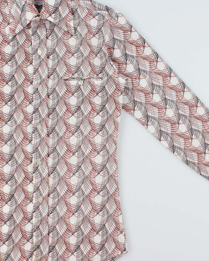 Vintage 1970s Shunkwong Patterned Long Sleeve Shirt - S