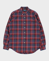 Vintage Y2K 00s Ralph Lauren Tartan Classic Fit Long Sleeve Shirt - M