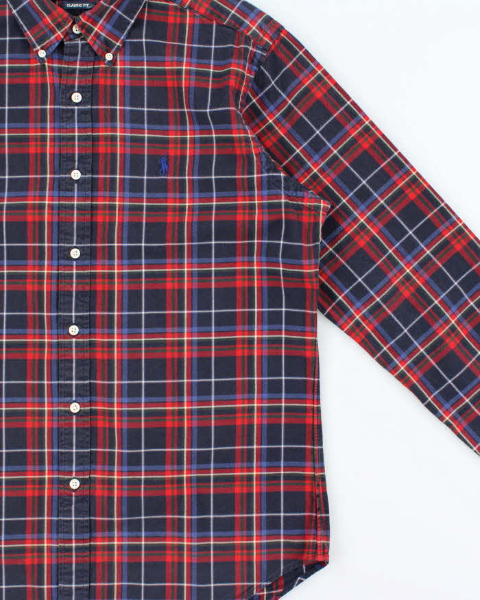 Vintage Y2K 00s Ralph Lauren Tartan Classic Fit Long Sleeve Shirt - M