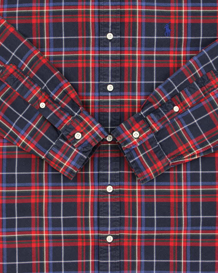 Vintage Y2K 00s Ralph Lauren Tartan Classic Fit Long Sleeve Shirt - M